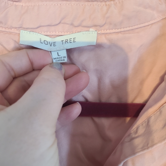 Pink Button-Up Women's Top - Picture 2 of 4